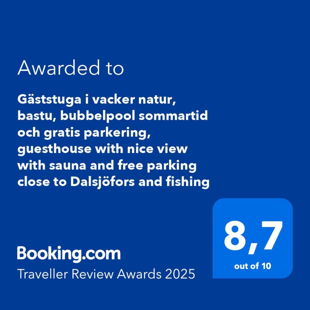 Gaeststuga I Vacker Natur, Bastu, Bubbelpool Sommartid Och Gratis Parkering Naera Ulricehamn Och Lassalyckan, Guesthouse With Nice View With Sauna And Free Parking Close To Dalsjoefors And Fishing Borås Eksteriør billede